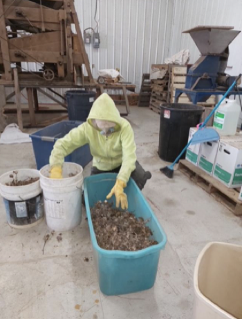 Winter Seed Cleaning Was Completed in December at Dunn Ranch Prairie